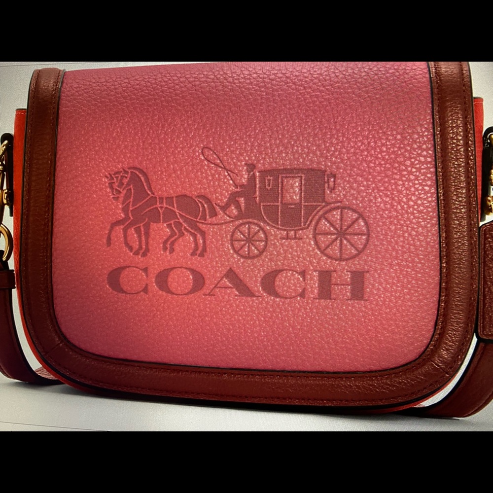 Coach Saddle In Colorblock Horse & Carriage Bag